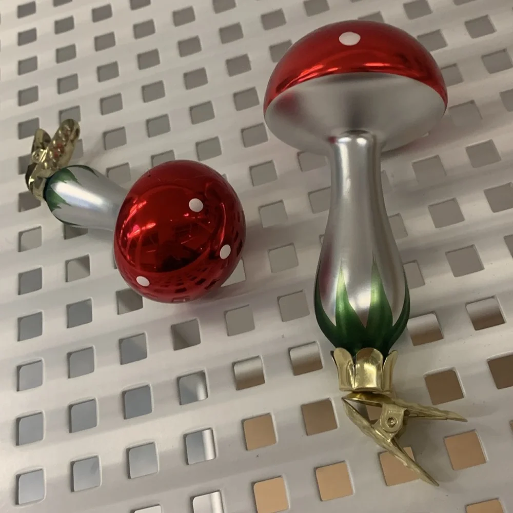 Ikea mushroom Christmas tree decor clip on holiday ornaments decorations new - Picture 13 of 17